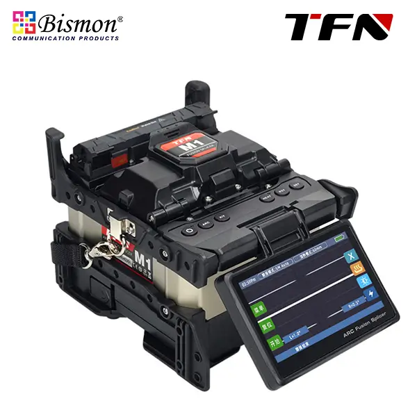 M1 fusion splicer clad alignment 4 Motor LCD 4.3inch for FTTH 